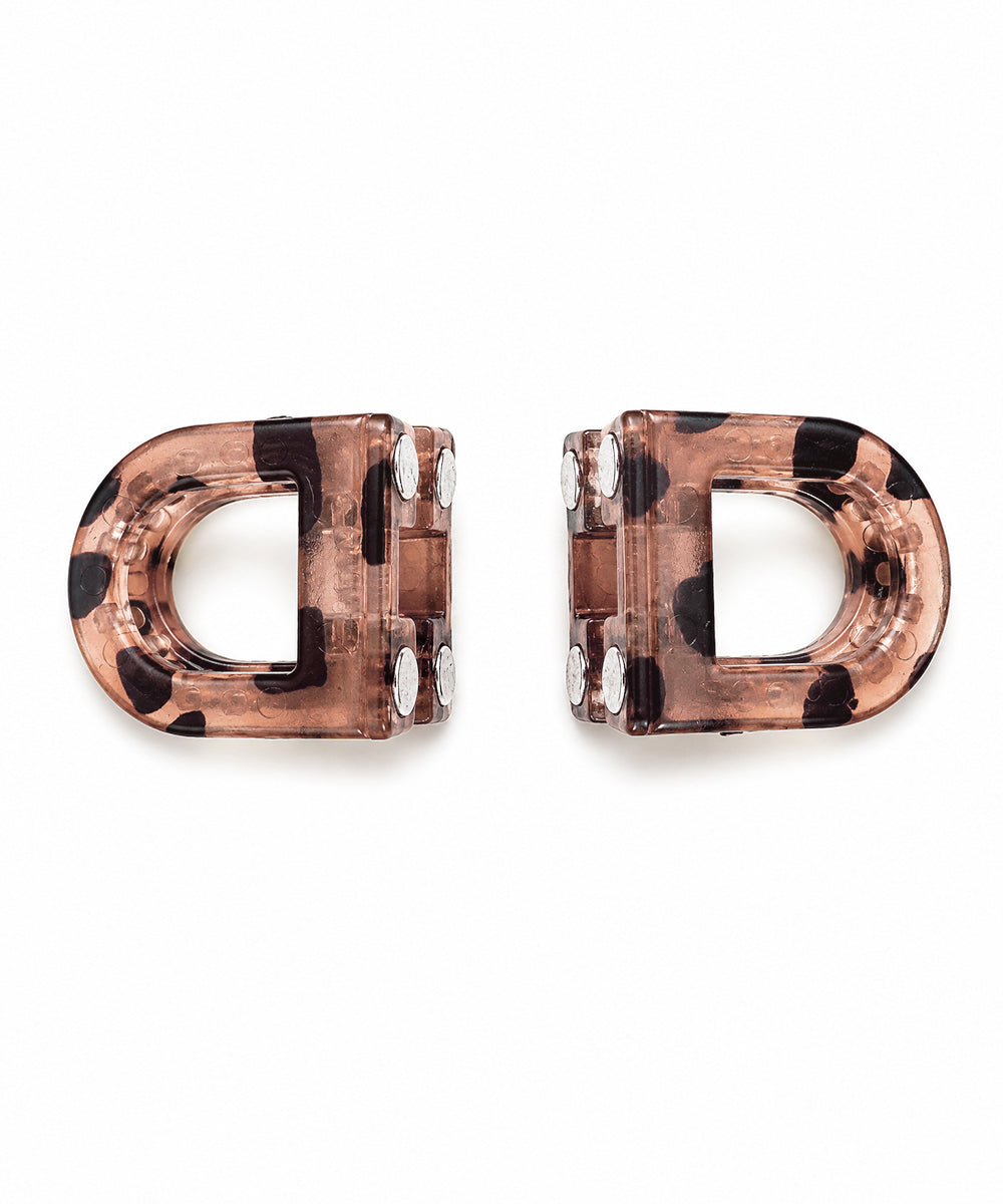 Dusty Rose D-shaped Magnetic Hair Clip | Stylika