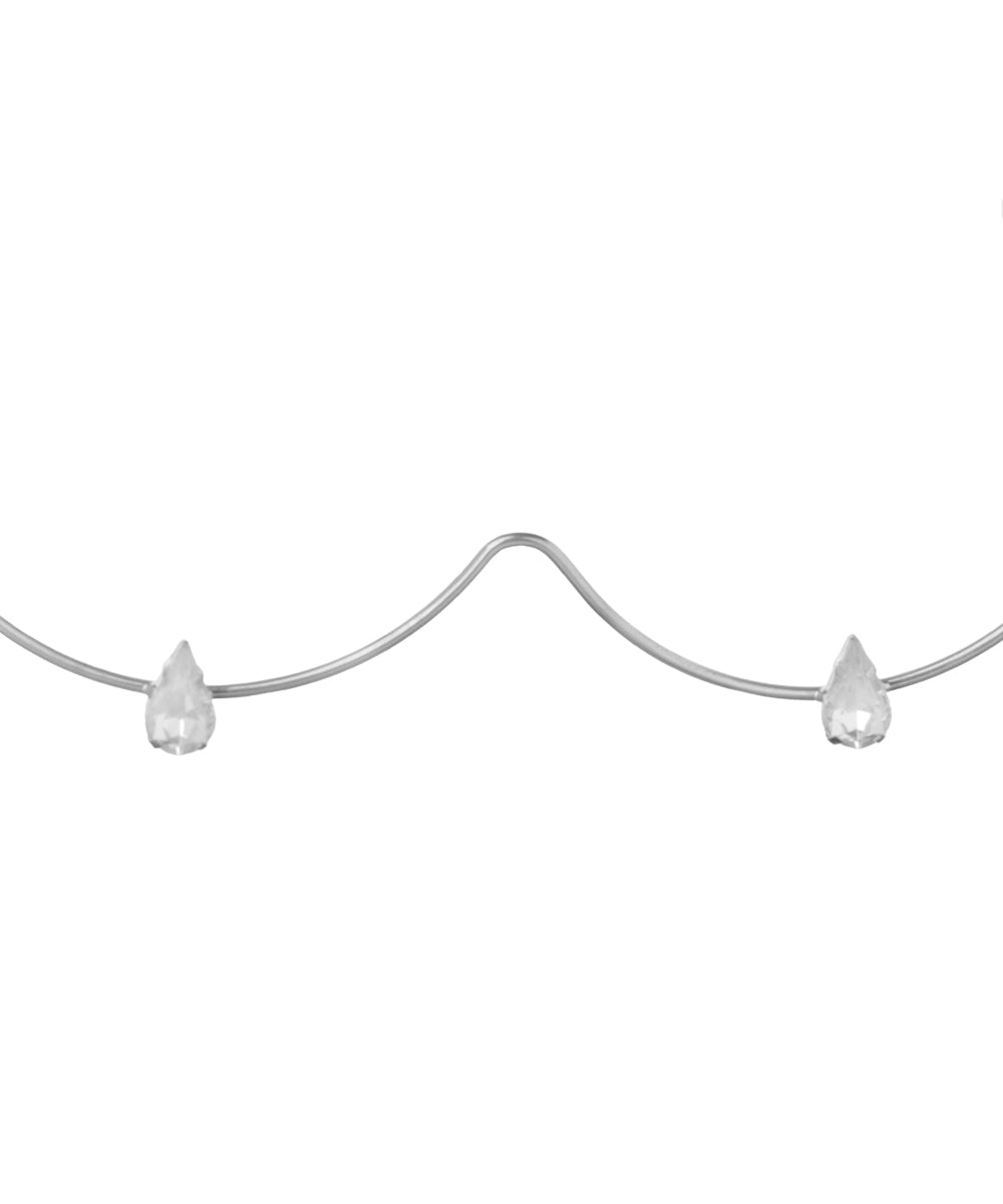 Wavy Teardrop Accent Foldable Facelet | Stylika