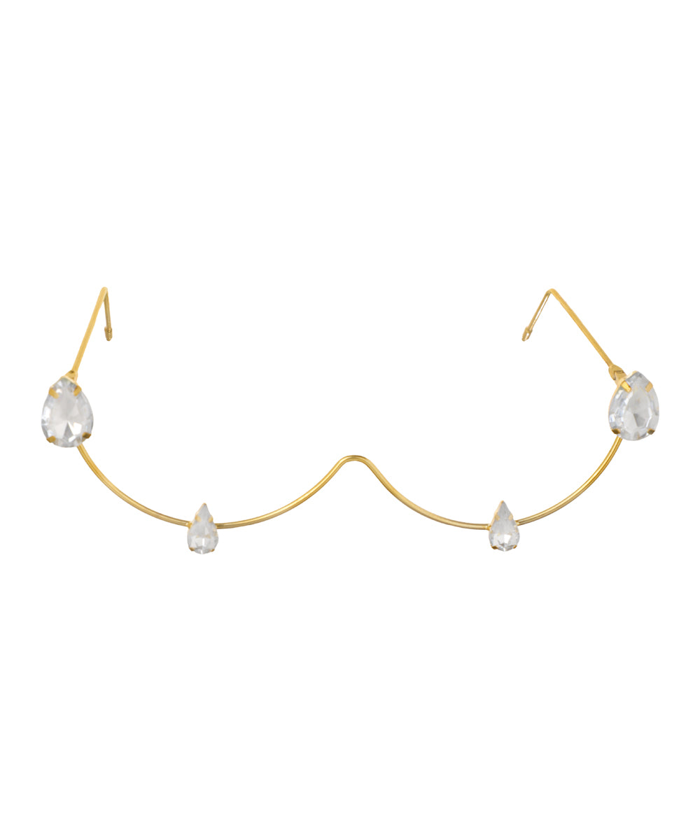 Wavy Teardrop Accent Foldable Facelet | Stylika