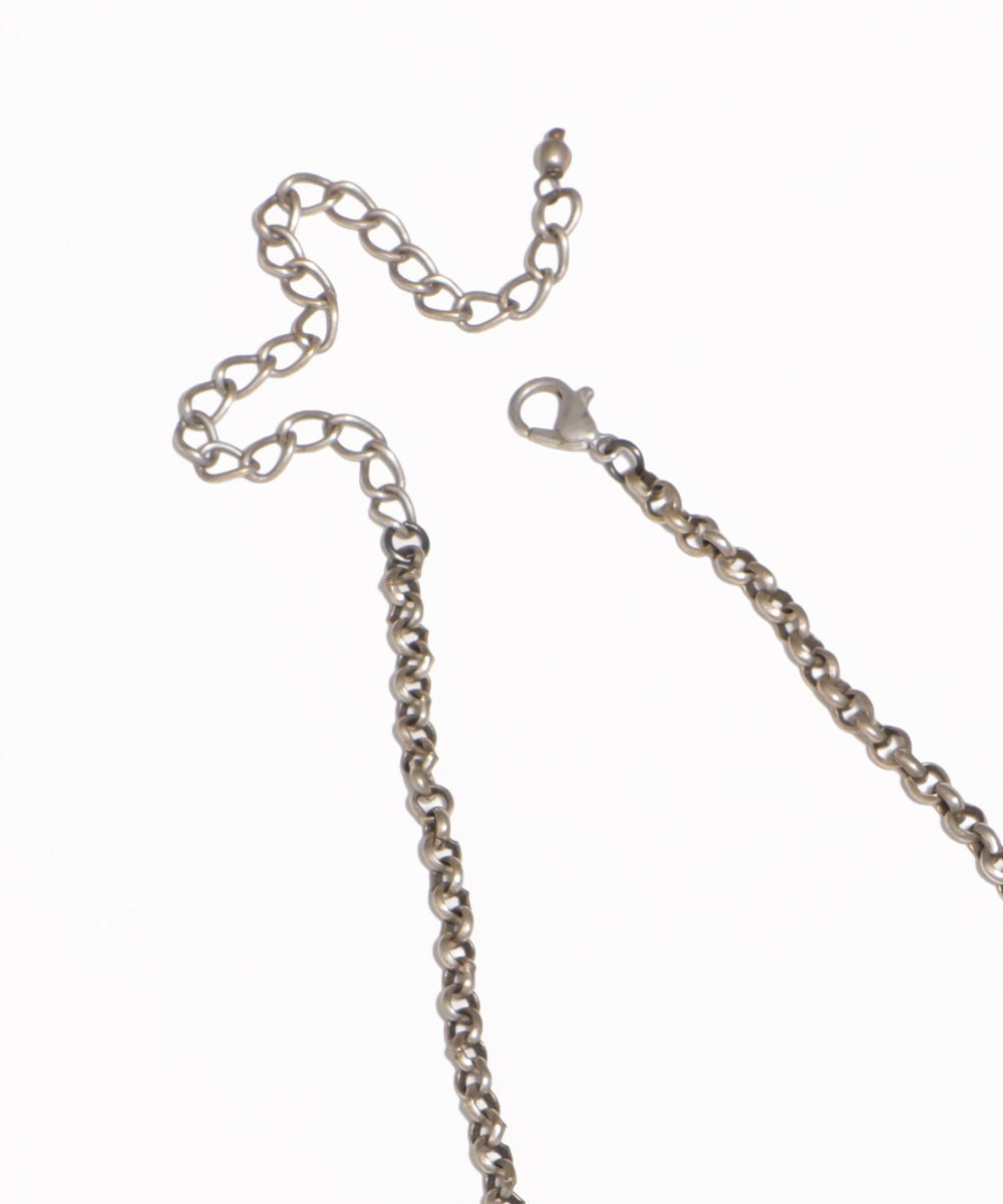 Dual Tone Butterfly Oxidised Necklace with Earrings | Stylika