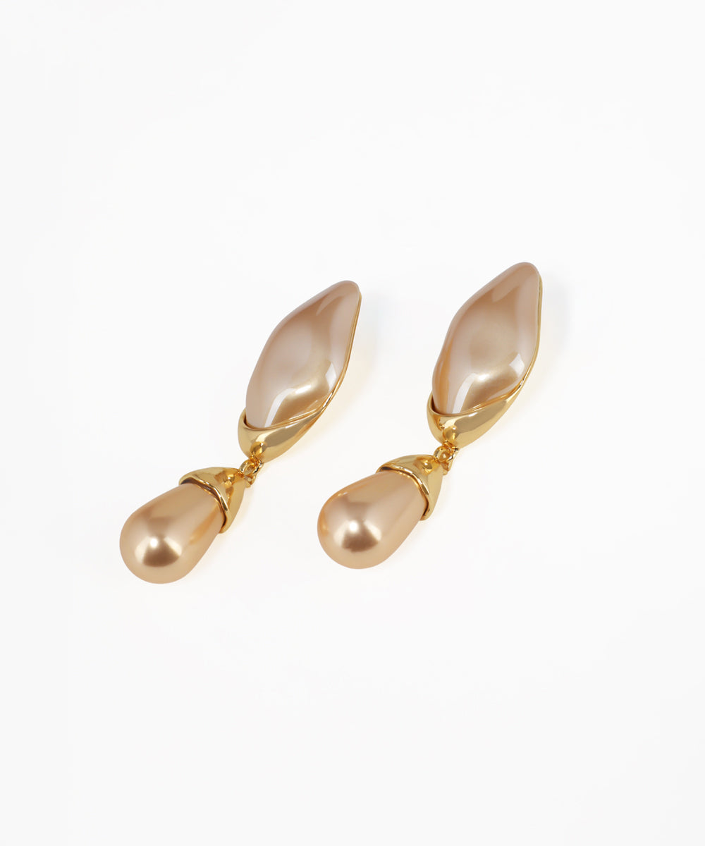 Modern statement earrings with elegant double drop silhouette