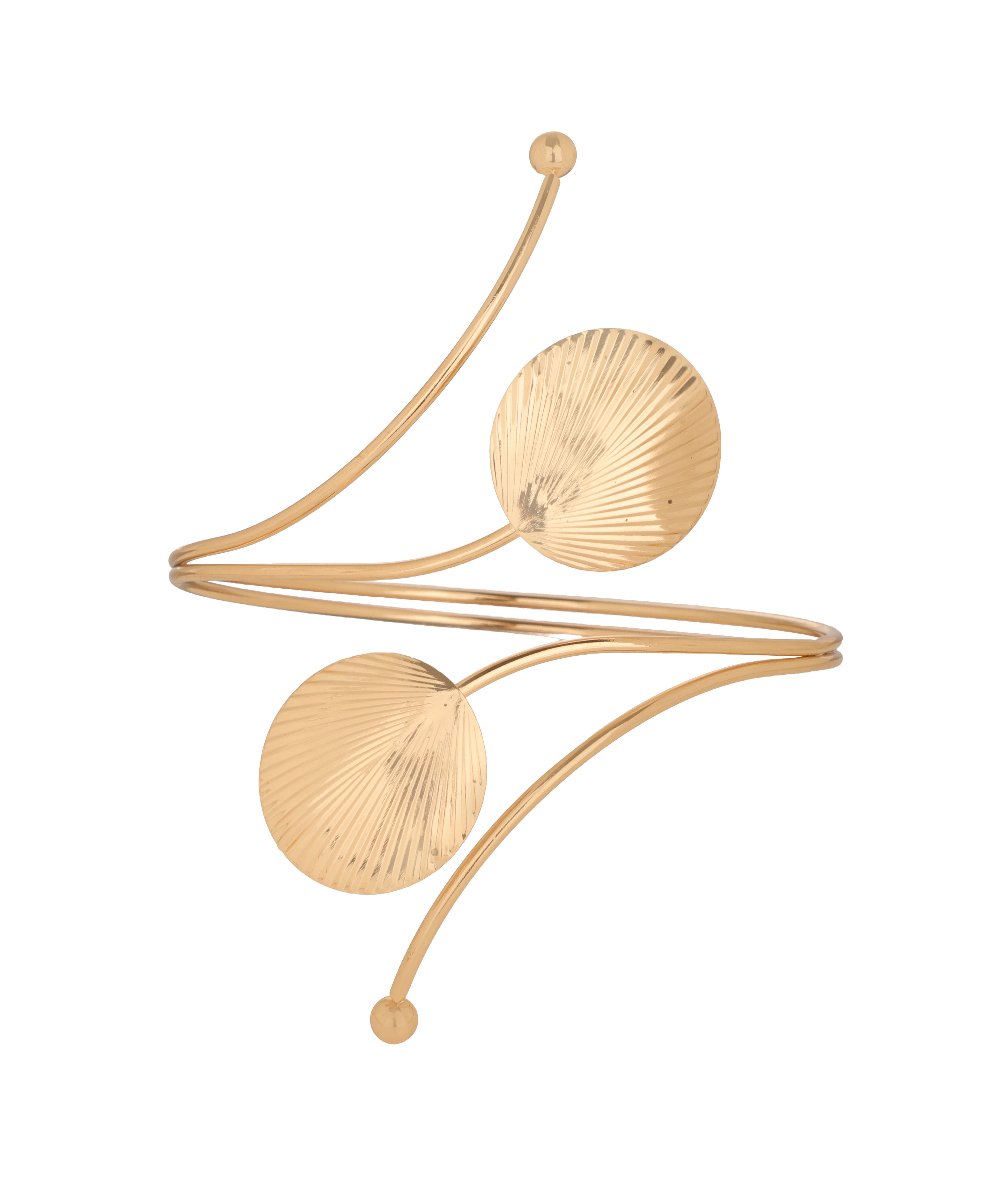 Abstract Shell Motif Arm Cuff | Stylika