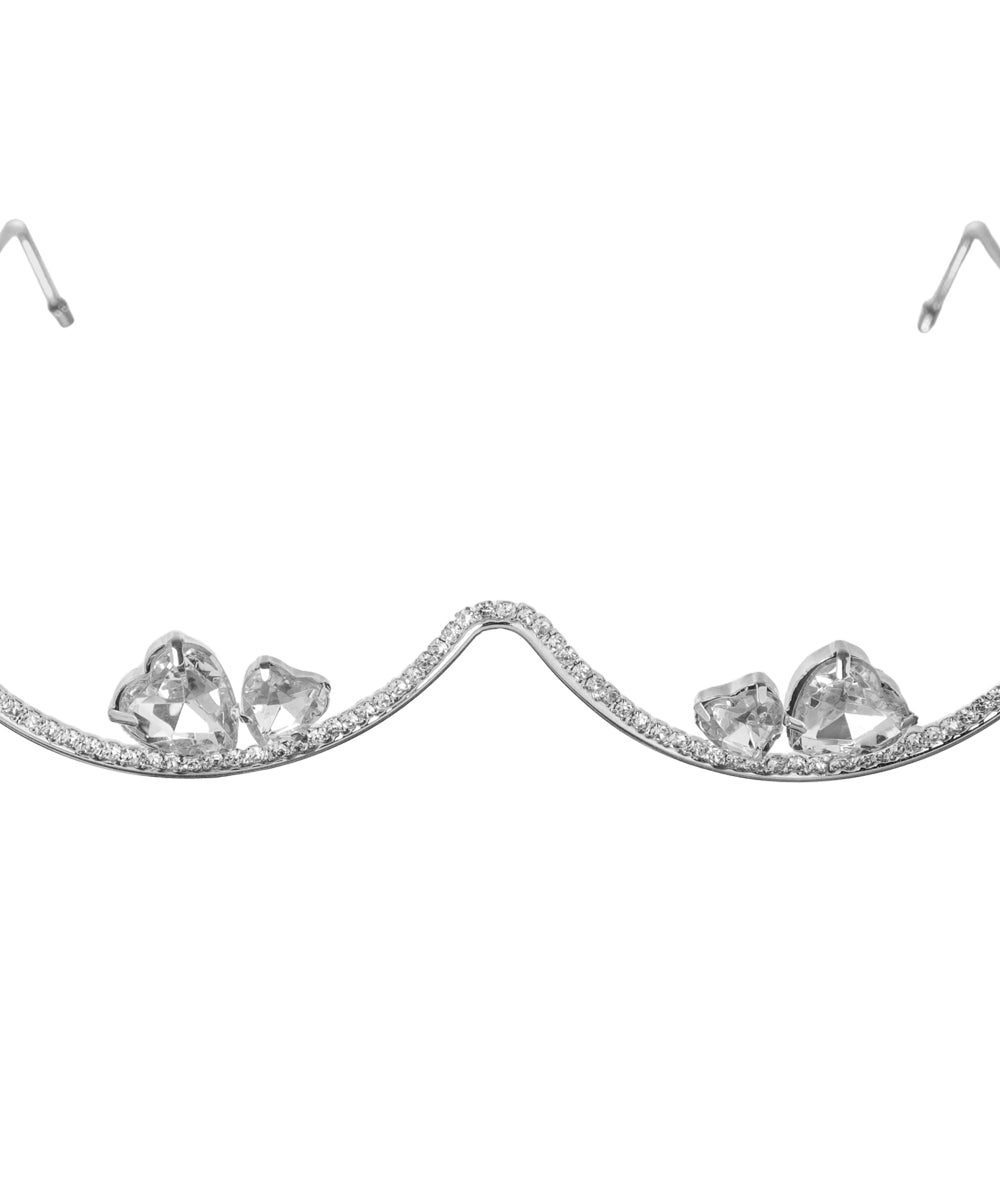 Embellished Wave Design Foldable Facelet | Stylika