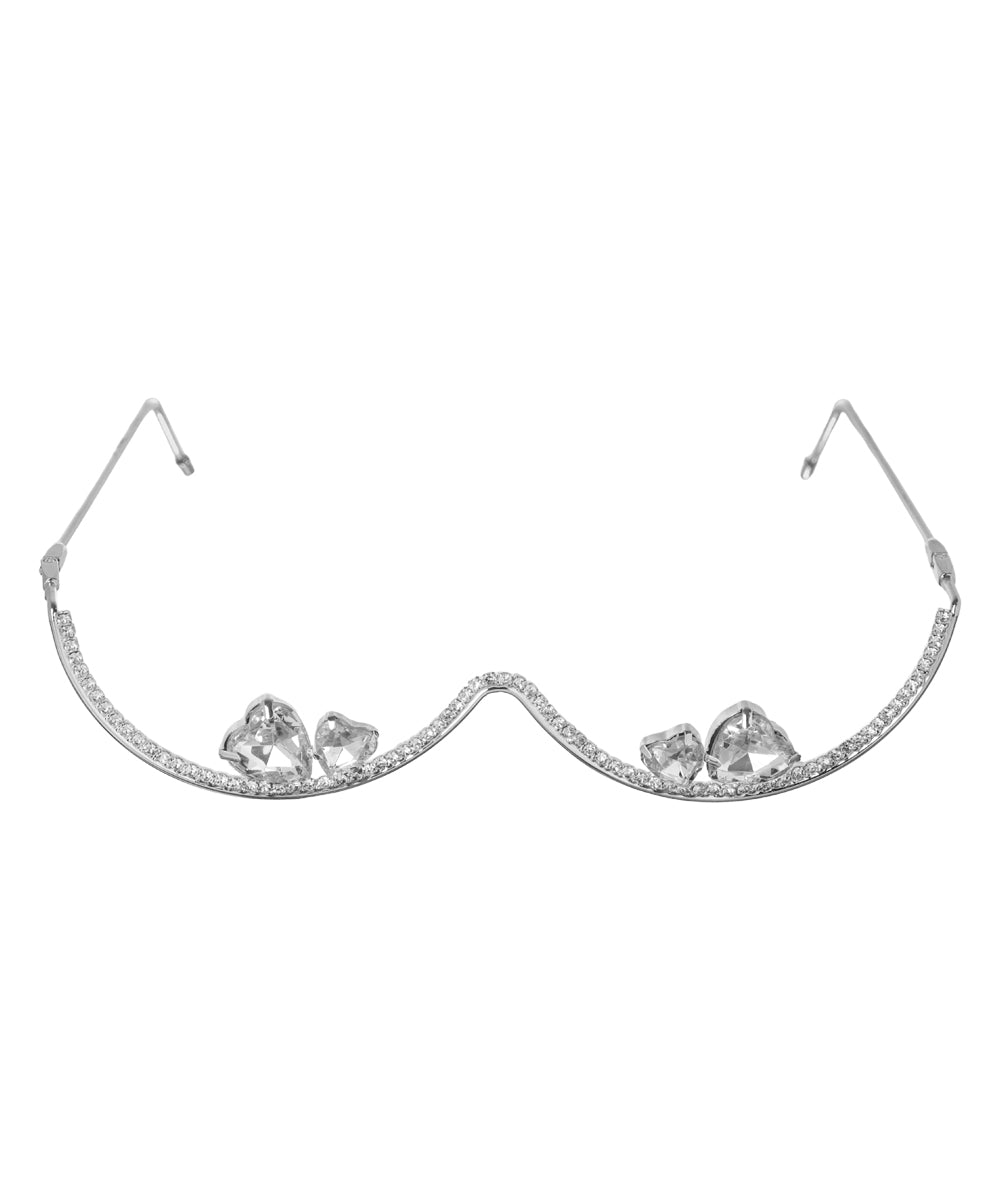 Embellished Wave Design Foldable Facelet | Stylika