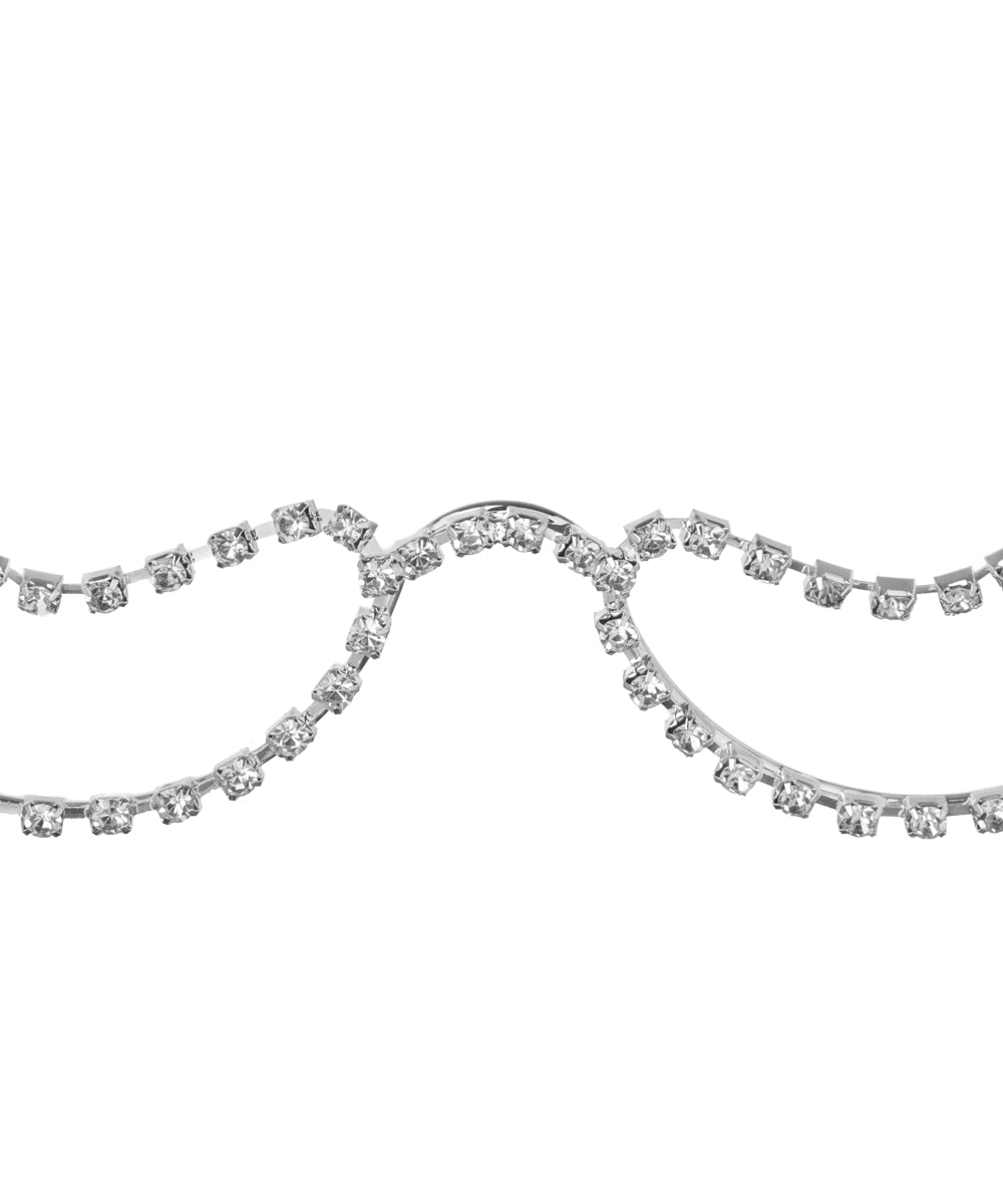 Scalloped Stone Embellished Foldable Facelet | Stylika