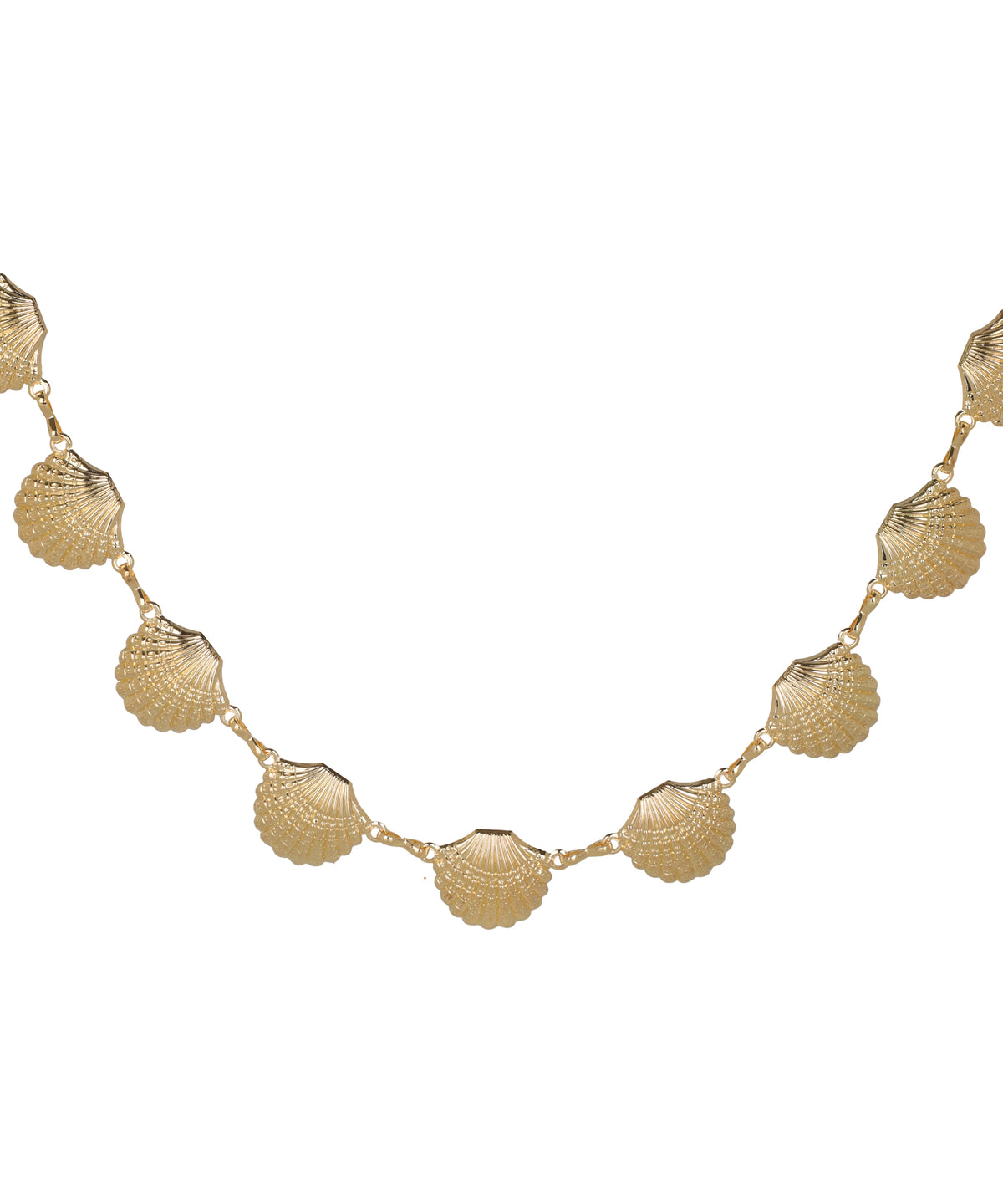 Waist chain with a draped and circular linked silhouette