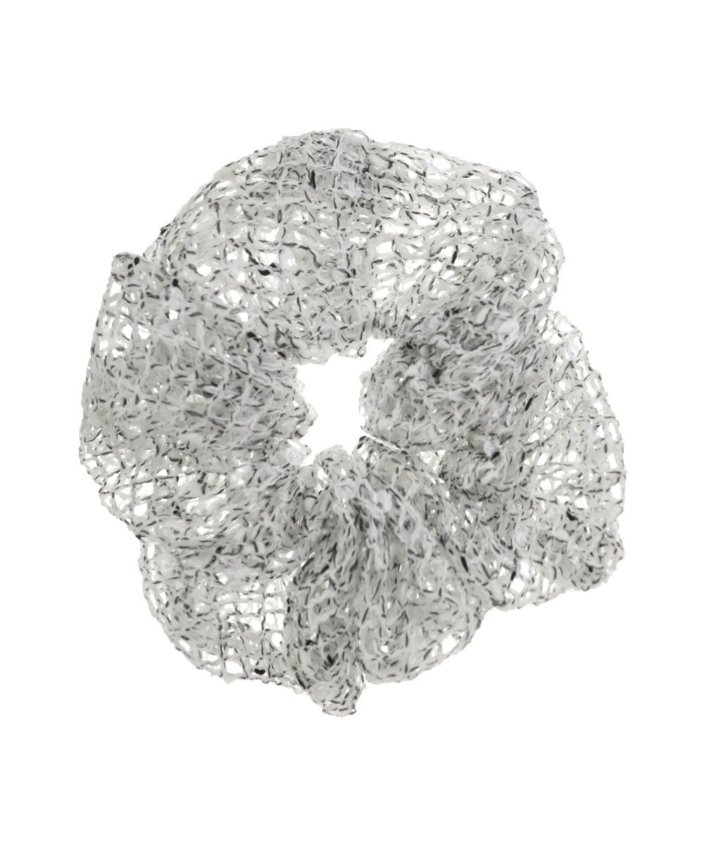 Sequin Knit Hair Scrunchie | STYLIKA