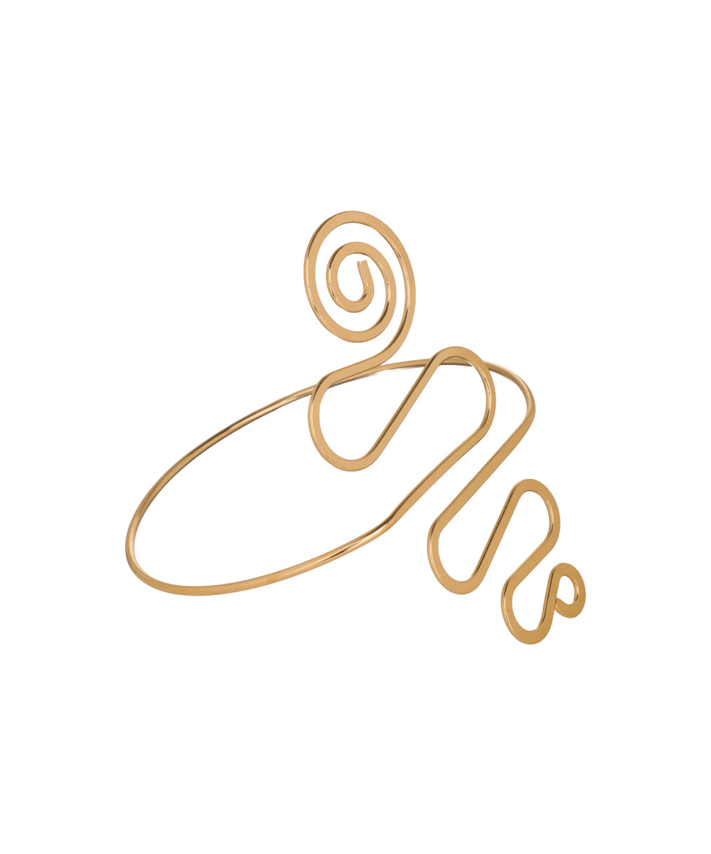 Spiral Motif Arm Cuff | Stylika