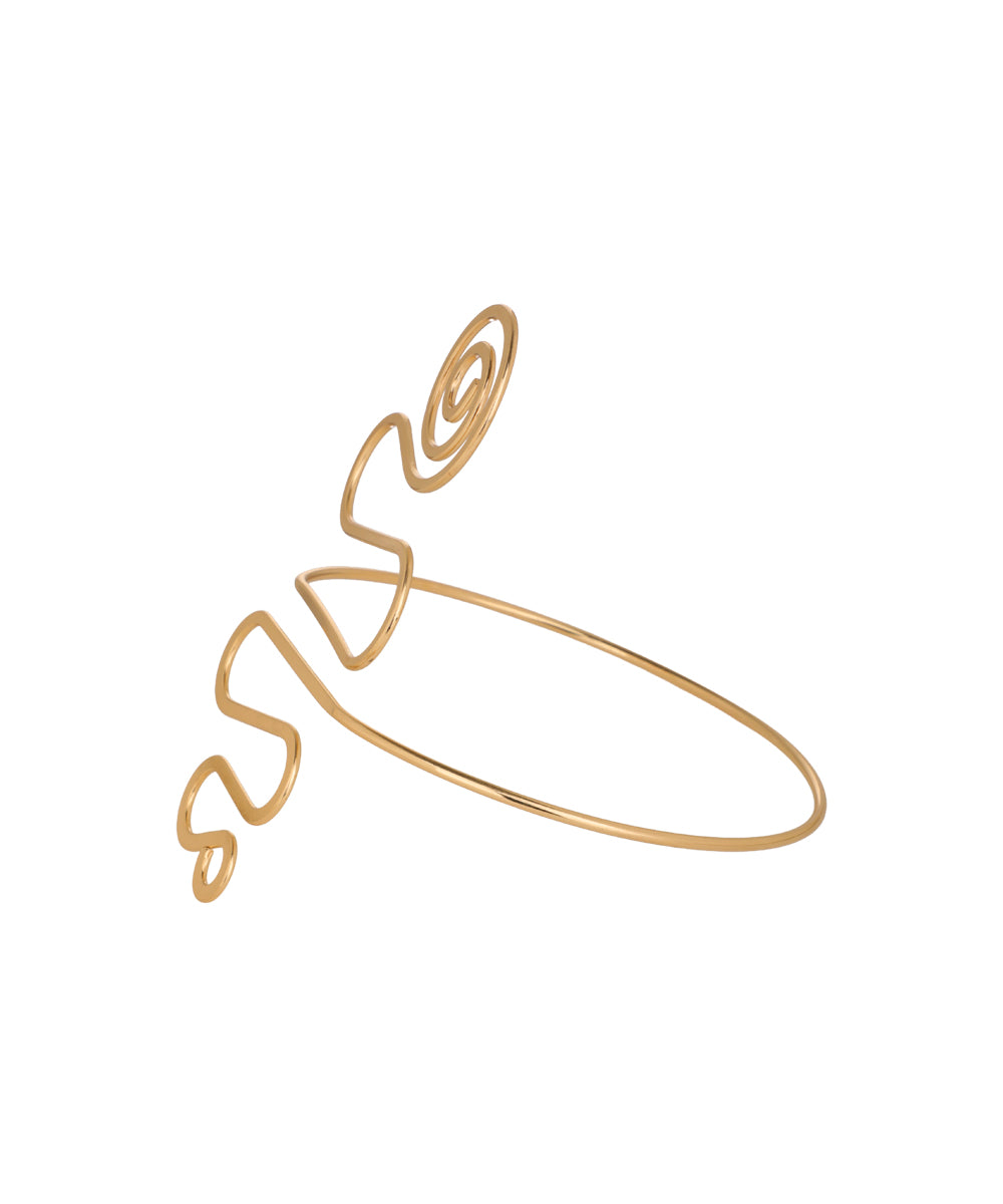 Spiral Motif Arm Cuff | Stylika