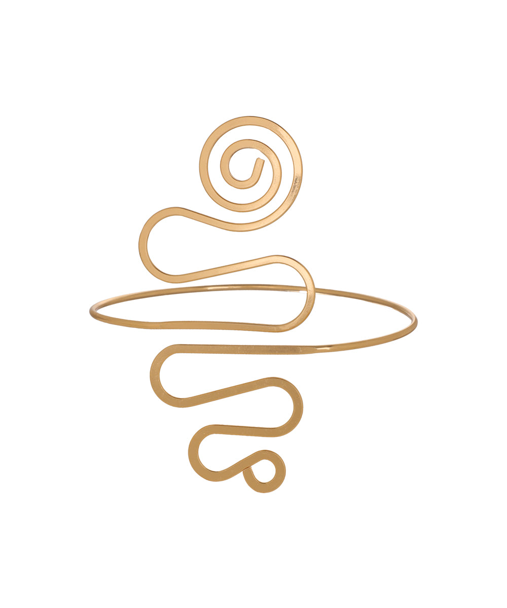 Spiral Motif Arm Cuff | Stylika