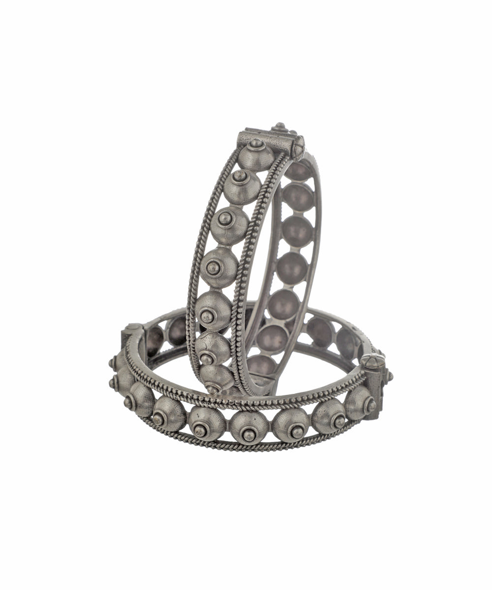 Studded Rope Oxidised Bangles | Stylika