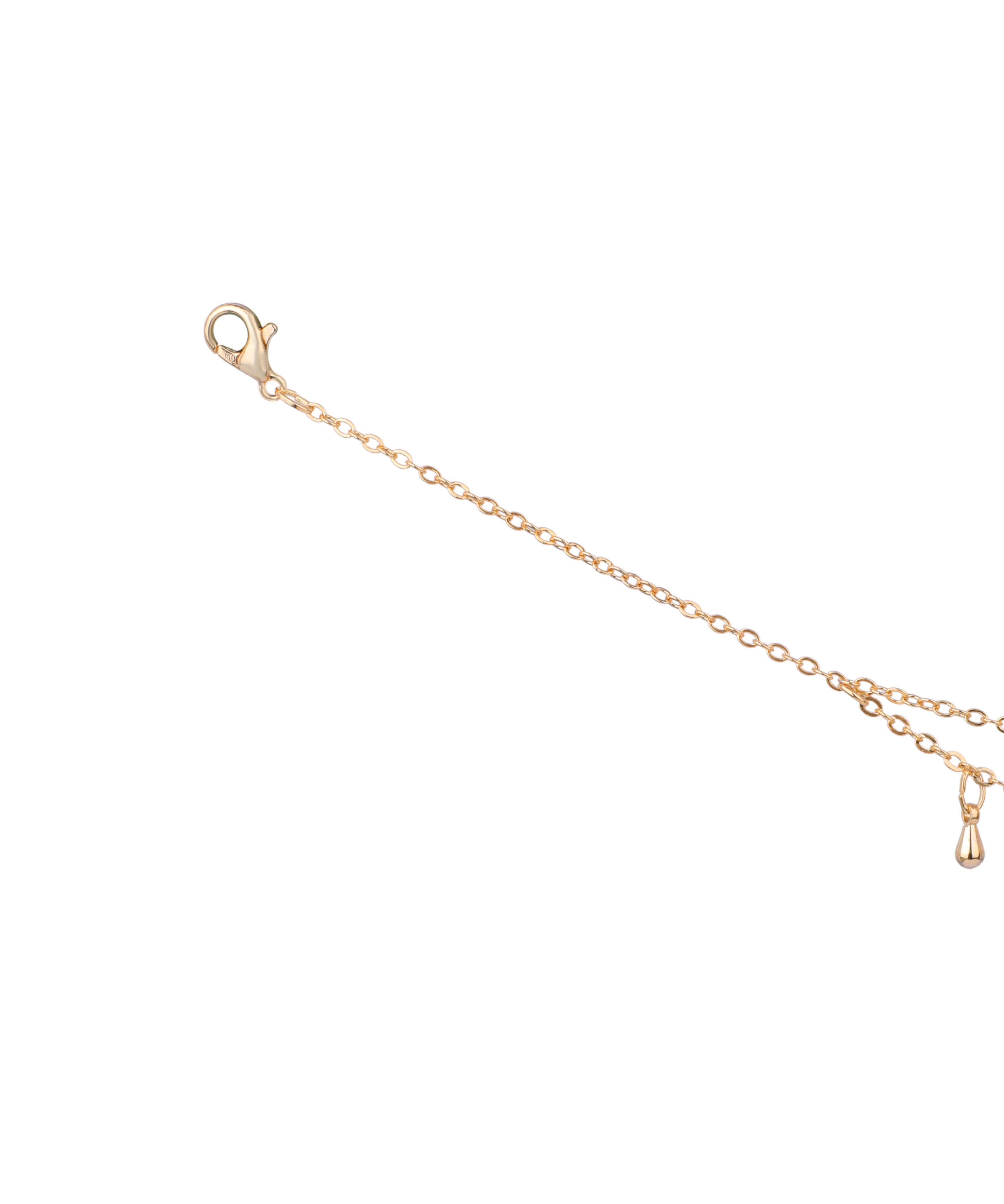Double Layer Teardrop Charm Anklet | Stylika