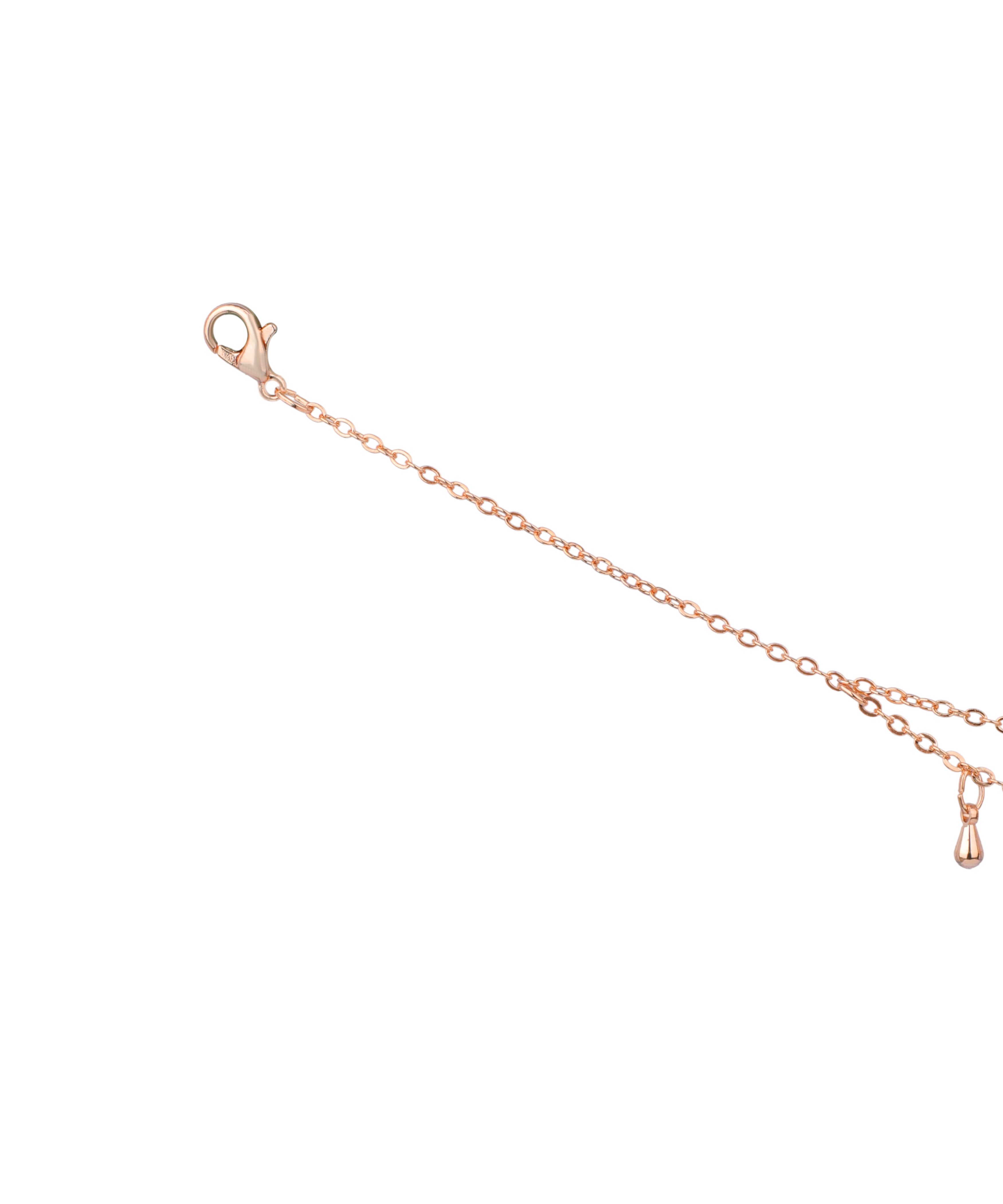 Double Layer Teardrop Charm Anklet | Stylika