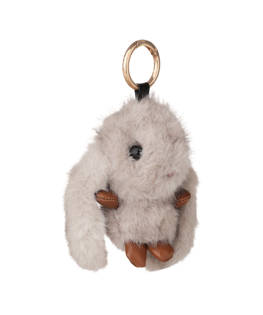 Whimsical Fluffy Bunny Bag Charm Accessory | Stylika
