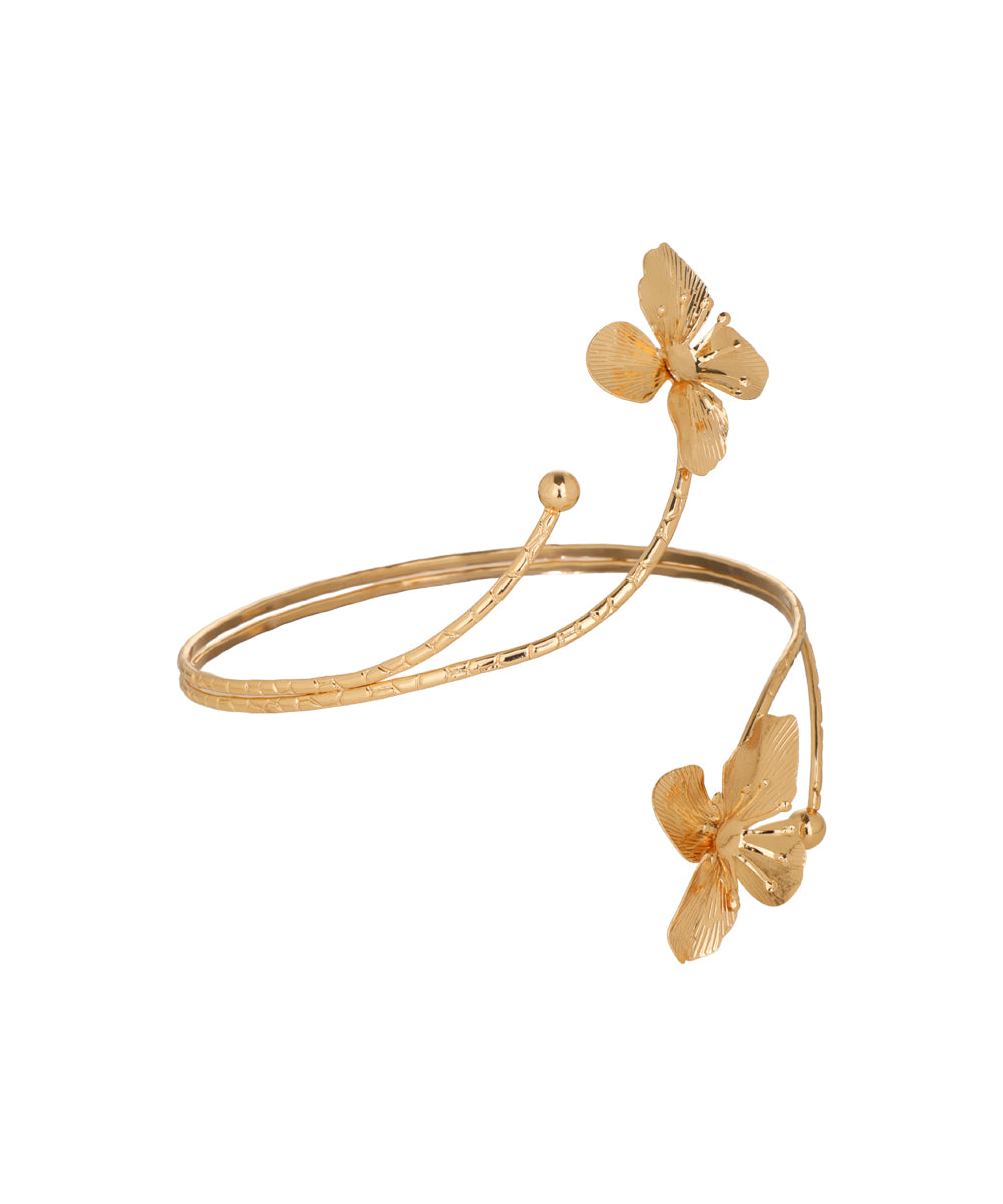 Four Petal flower Arm Cuff | Stylika