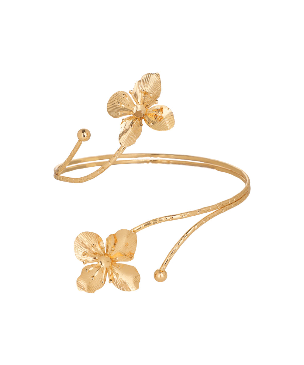 Four Petal flower Arm Cuff | Stylika