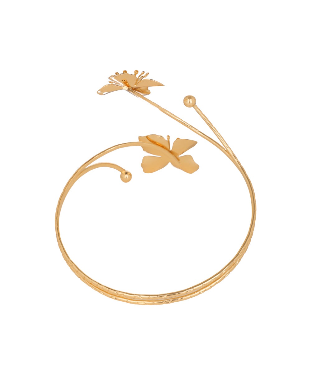 Four Petal flower Arm Cuff | Stylika