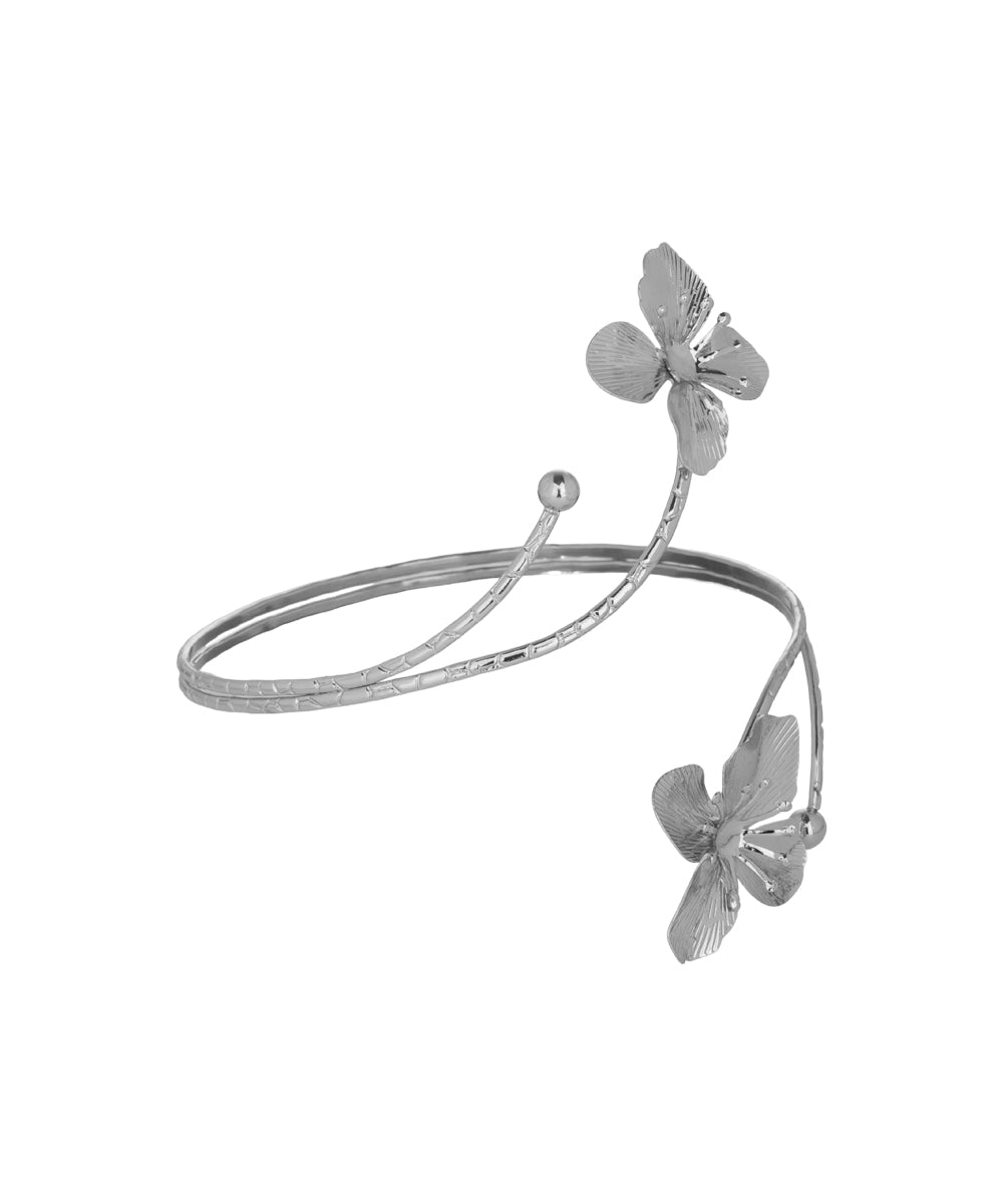 Four Petal flower Arm Cuff | Stylika