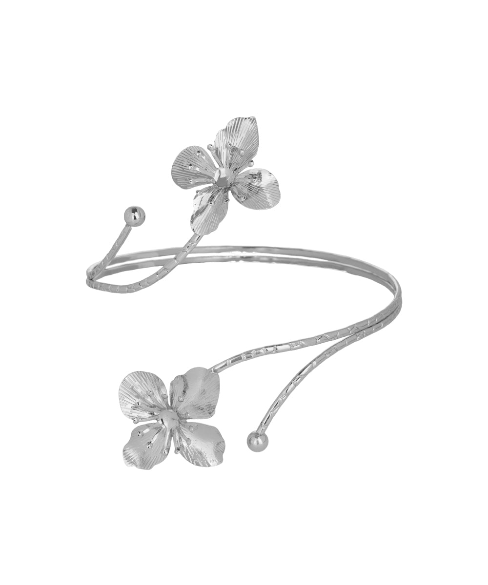 Four Petal flower Arm Cuff | Stylika
