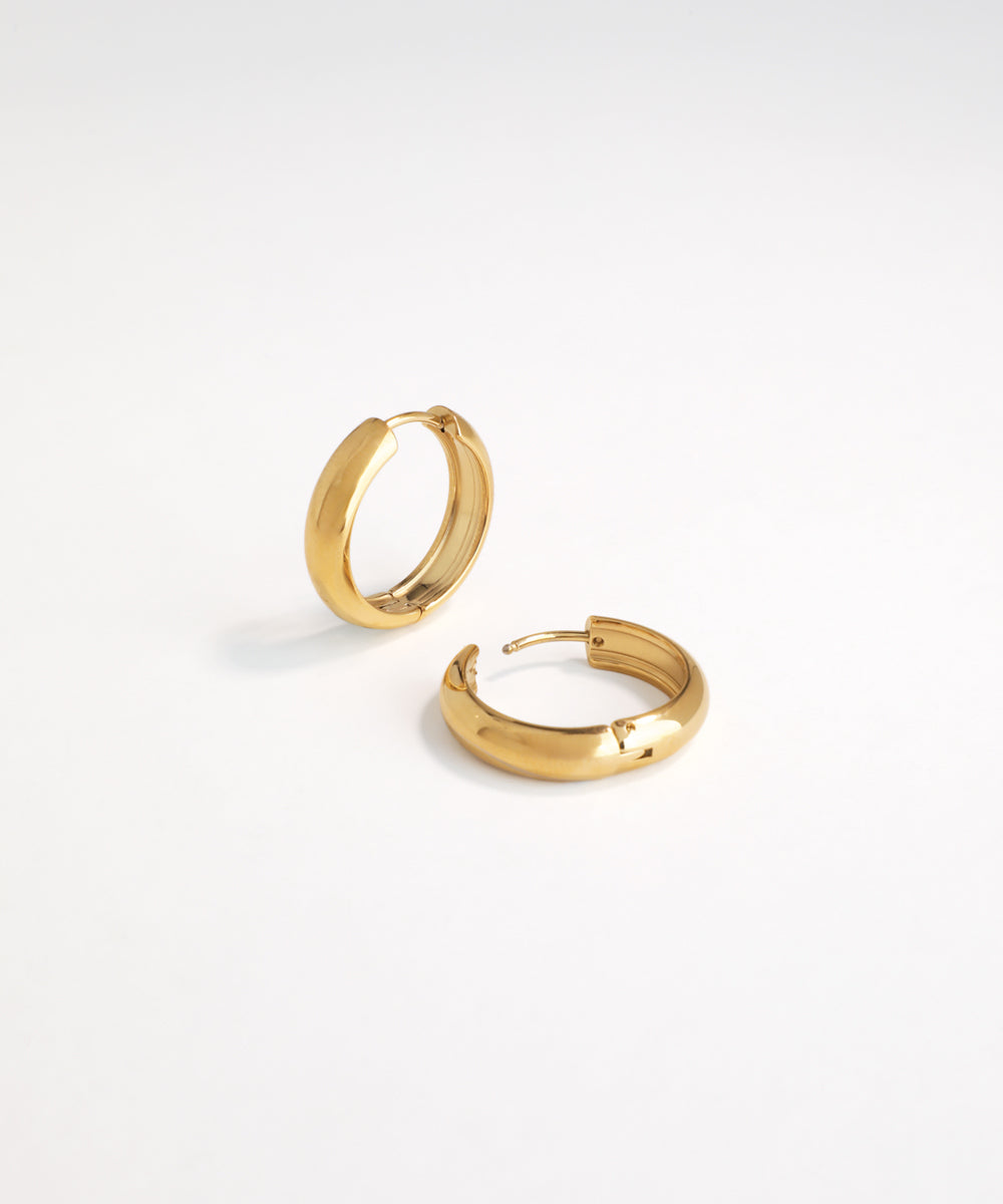 Classic Chunky Hoop Earrings for Effortless Style | Stylika