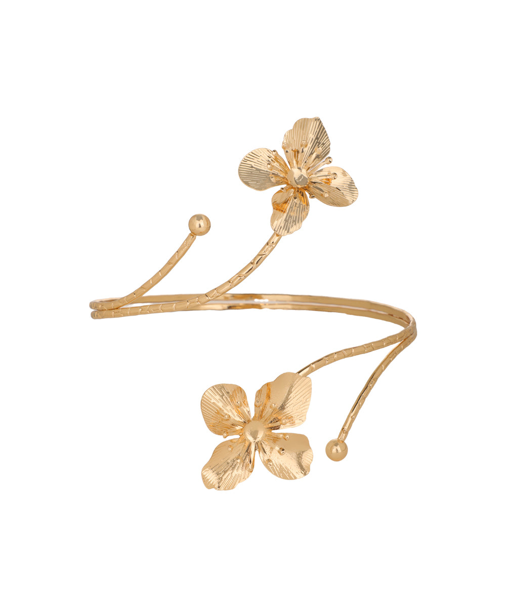 Four Petal flower Arm Cuff | Stylika