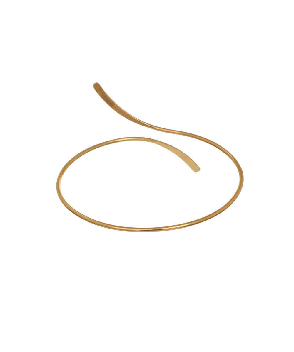 Modern Abstract Wavy Statement Arm Cuff | Stylika