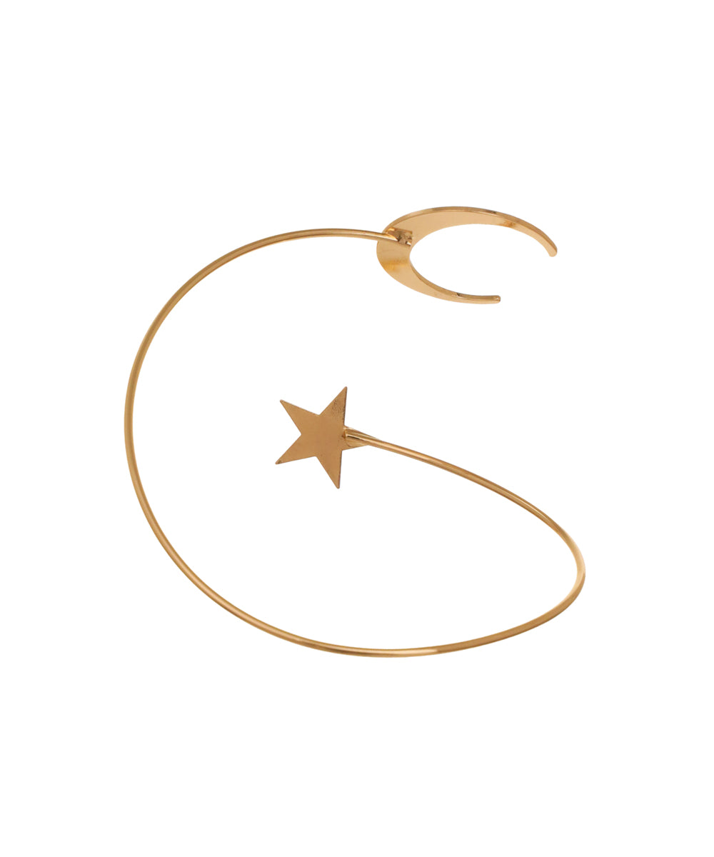 Celestial Moon and Star Wrap-Around Arm Cuff | Stylika