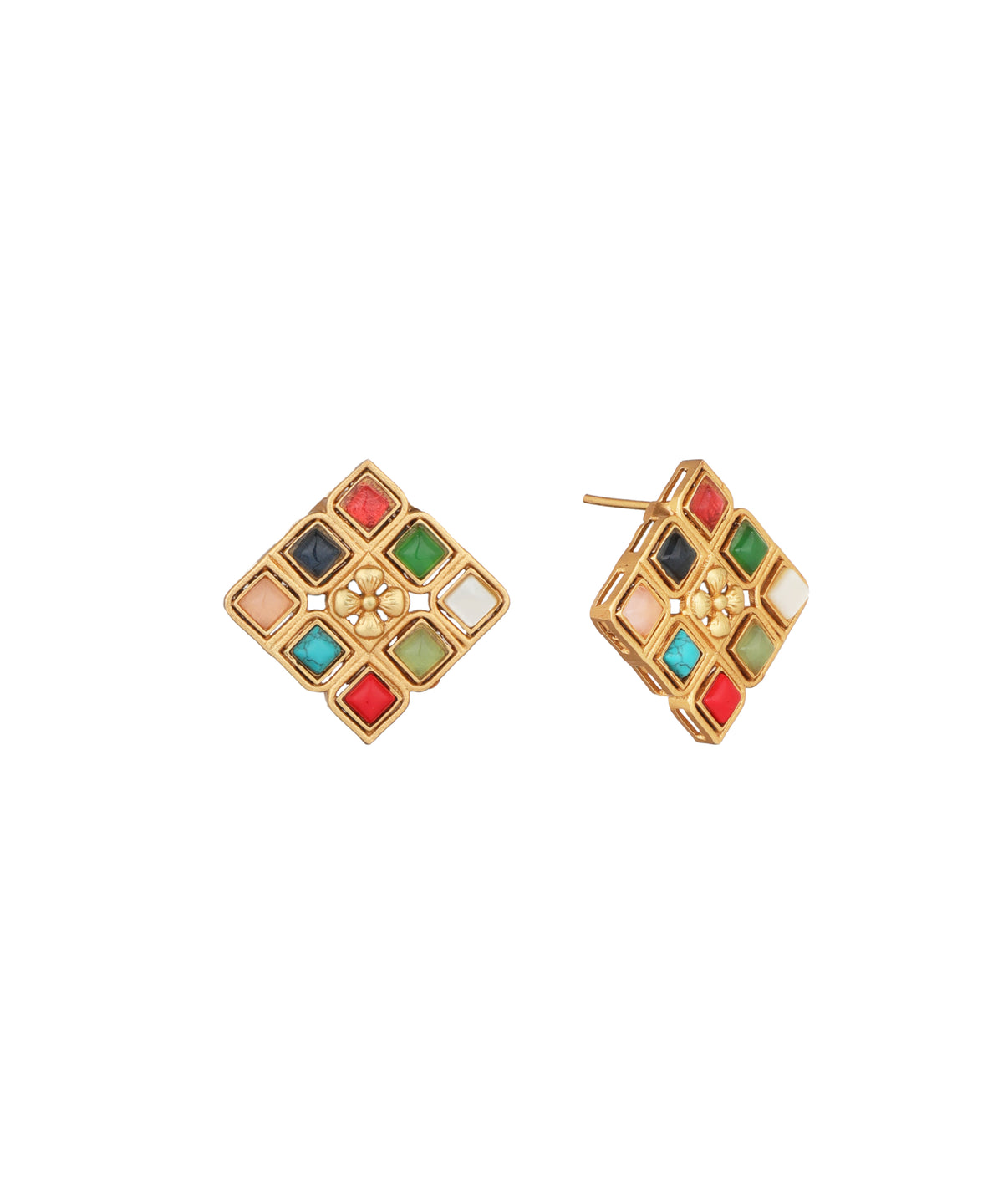 Phool Chaukat Link multicolour Necklace | Stylika
