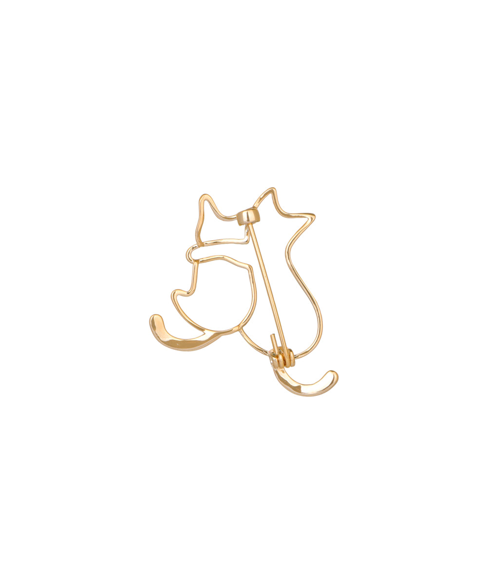 Hugging Cats Brooch | Stylika