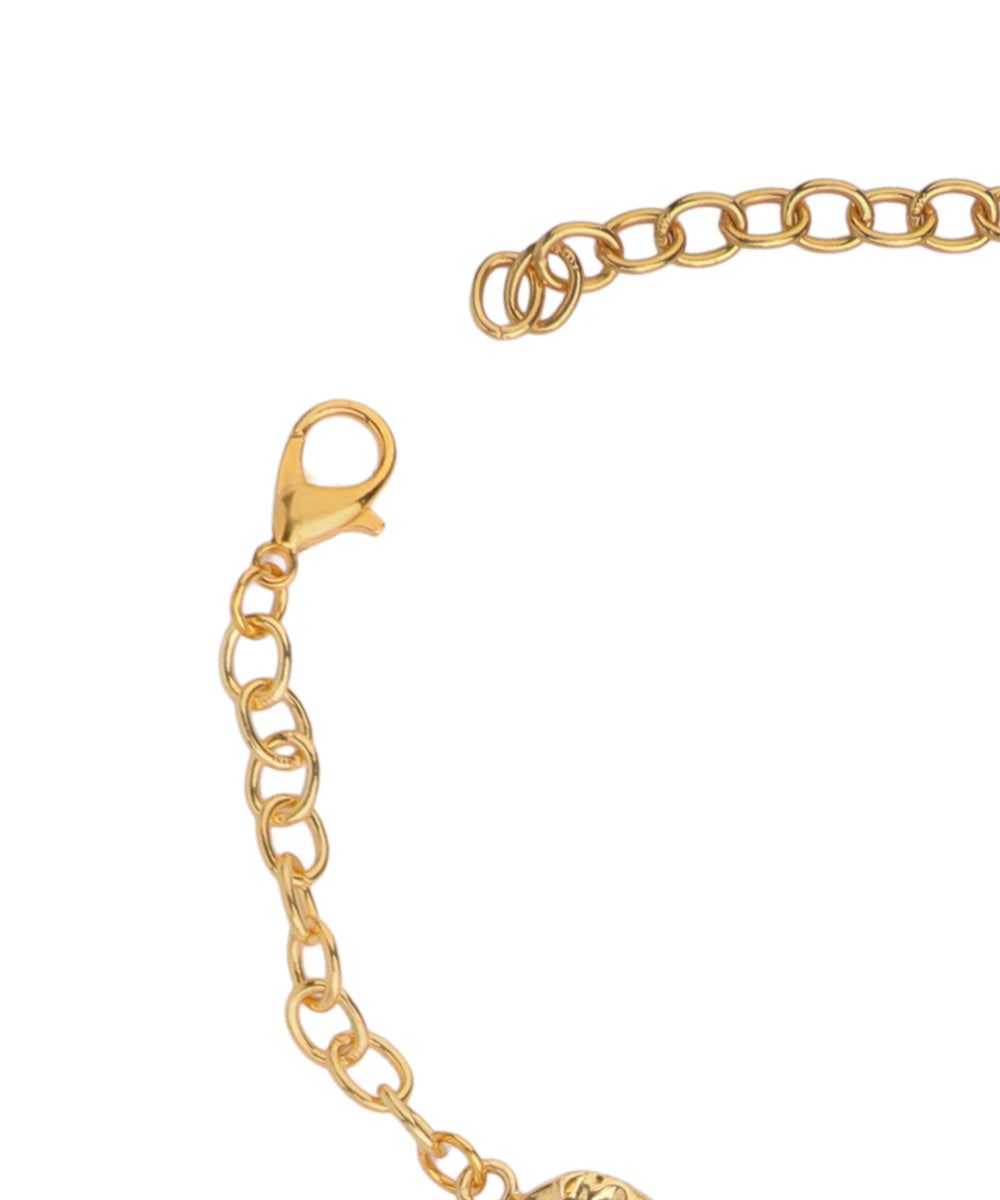 Multi Stone Uncut Rough Stone Chain Bracelet | Stylika