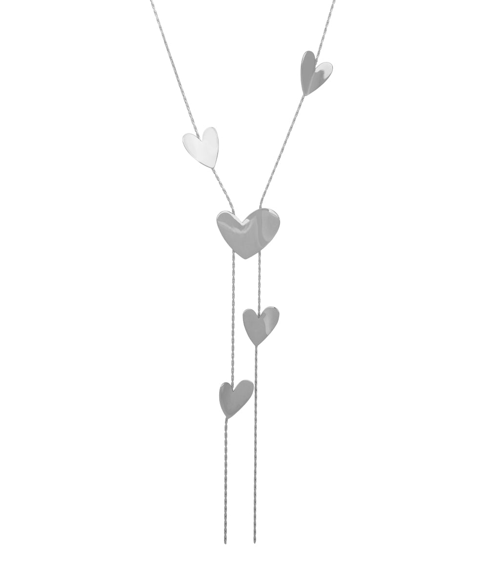 Heart Motif Lariat Style Necklace | Stylika