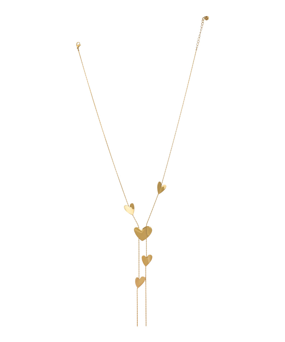 Heart Motif Lariat Style Necklace | Stylika
