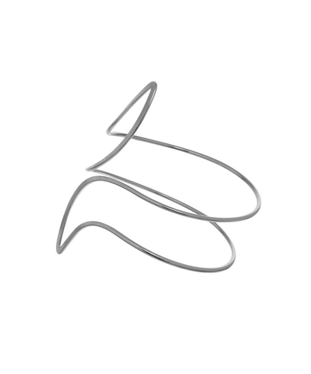 Bold Abstract Wavy Statement Upper Arm Cuff | Stylika