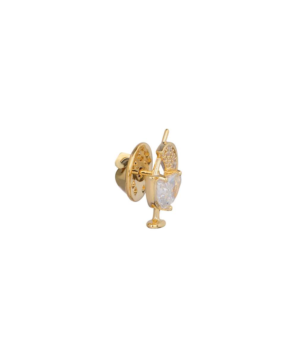 Cocktail Glass Motif Party Wear Brooch | Stylika