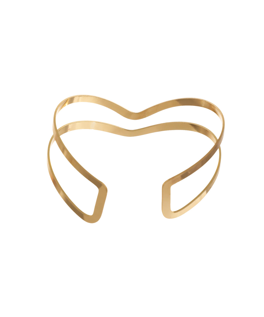 Contemporary V-Design Open Arm Cuff for a Modern Edge | Stylika