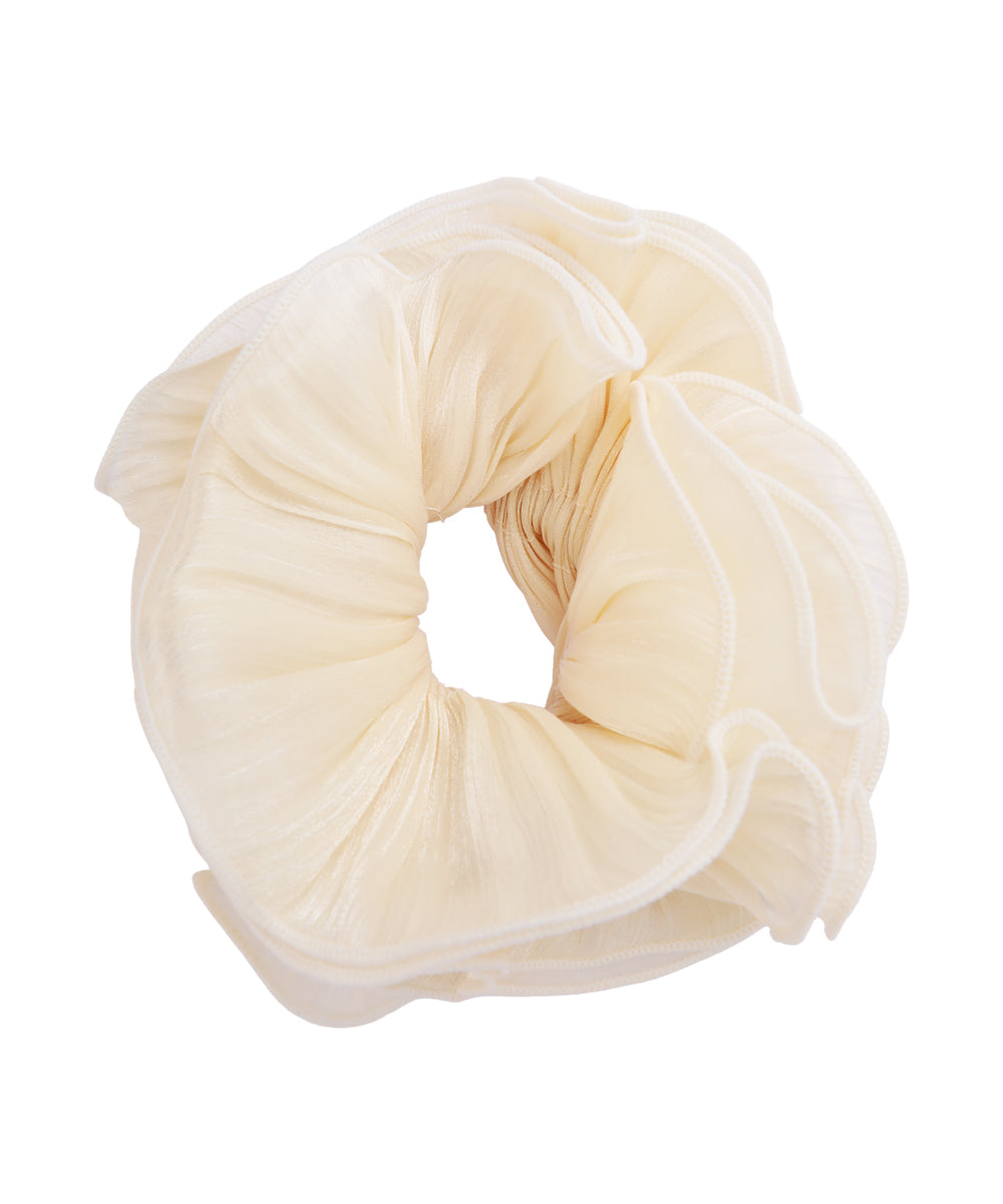 Pleated Organza Hair Scrunchie | STYLIKA