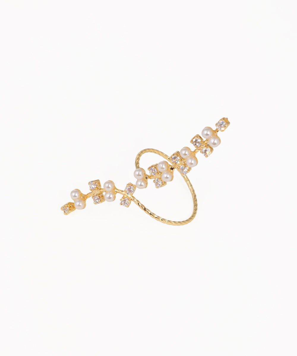 Sophisticated Wrap Ring with Flowing Embellishments | Stylika