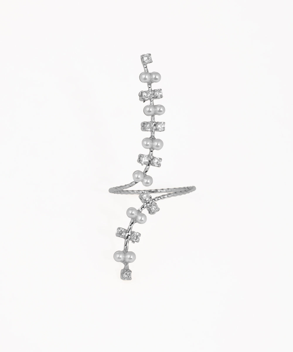 Sophisticated Wrap Ring with Flowing Embellishments | Stylika