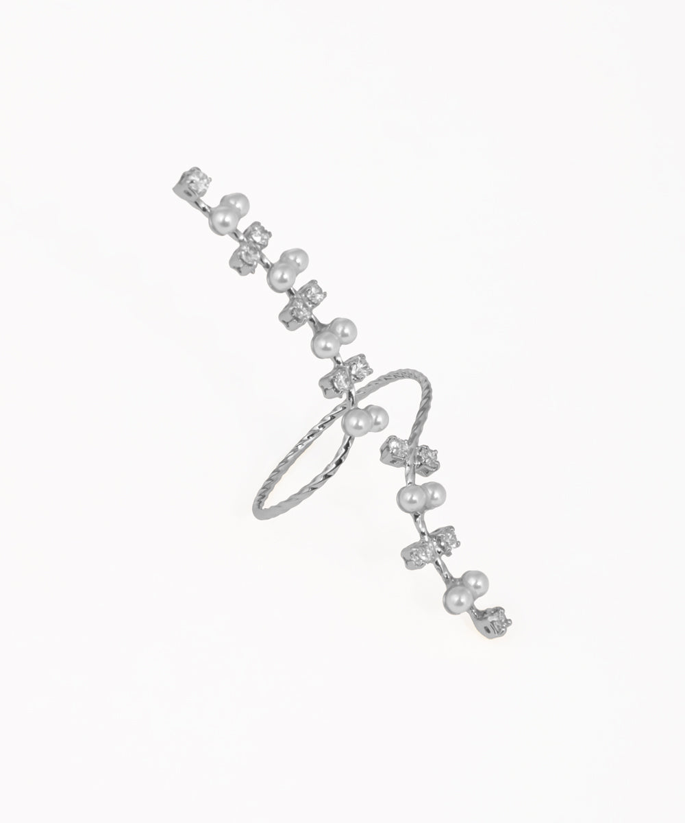 Sophisticated Wrap Ring with Flowing Embellishments | Stylika
