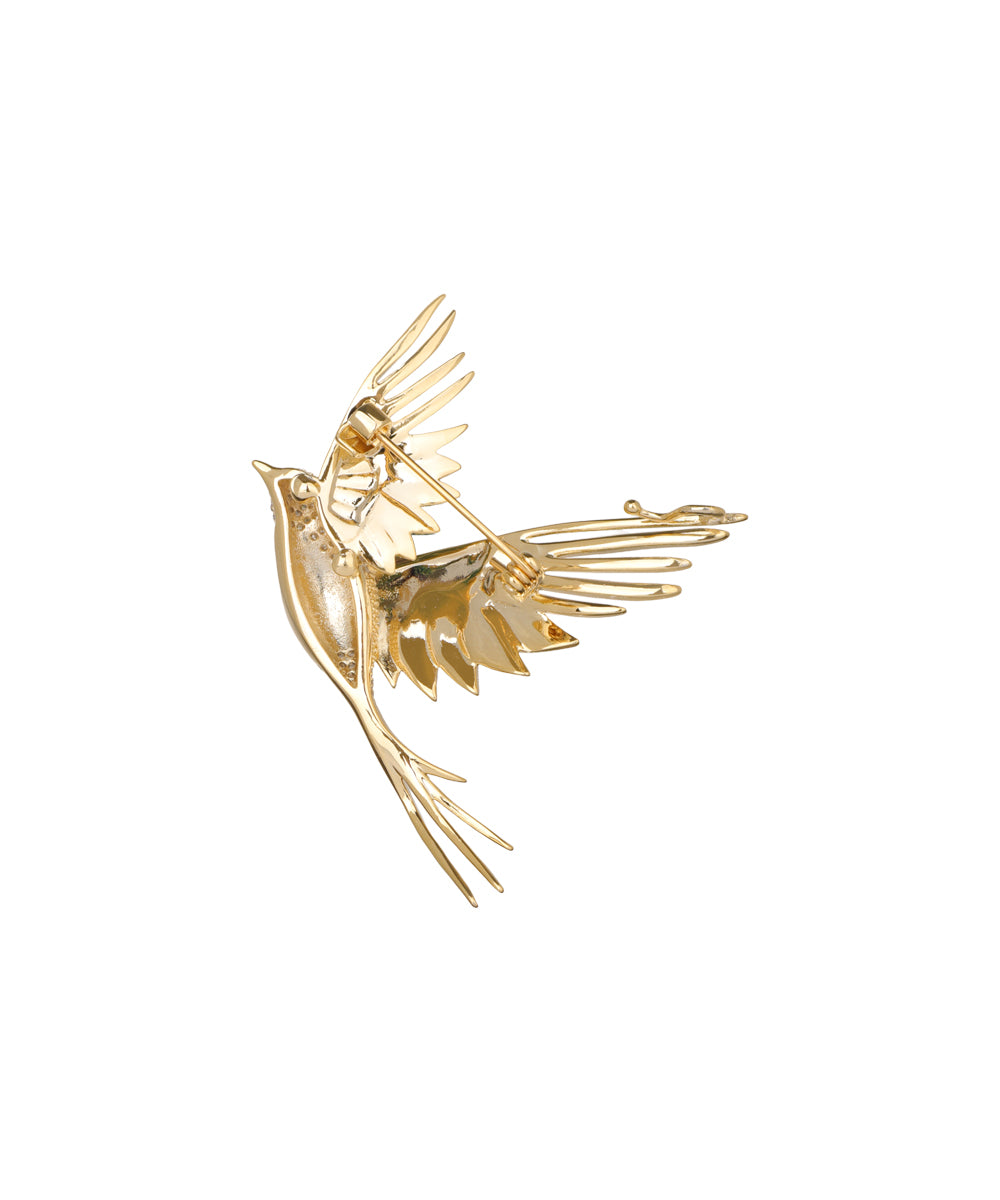 Flying Bird Statement Brooch | Stylika