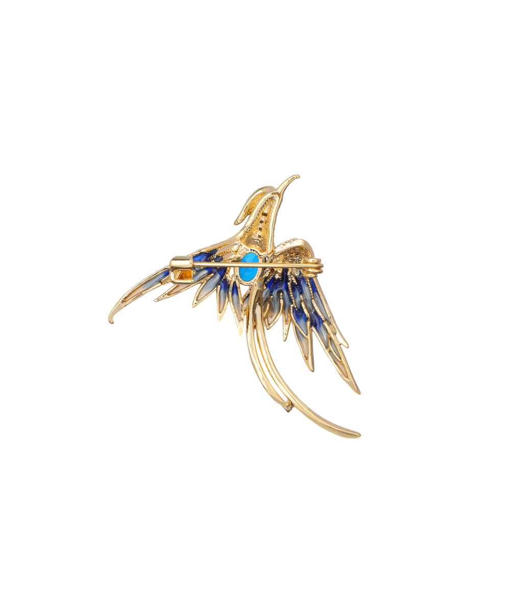The Golden Bird Brooch | Stylika