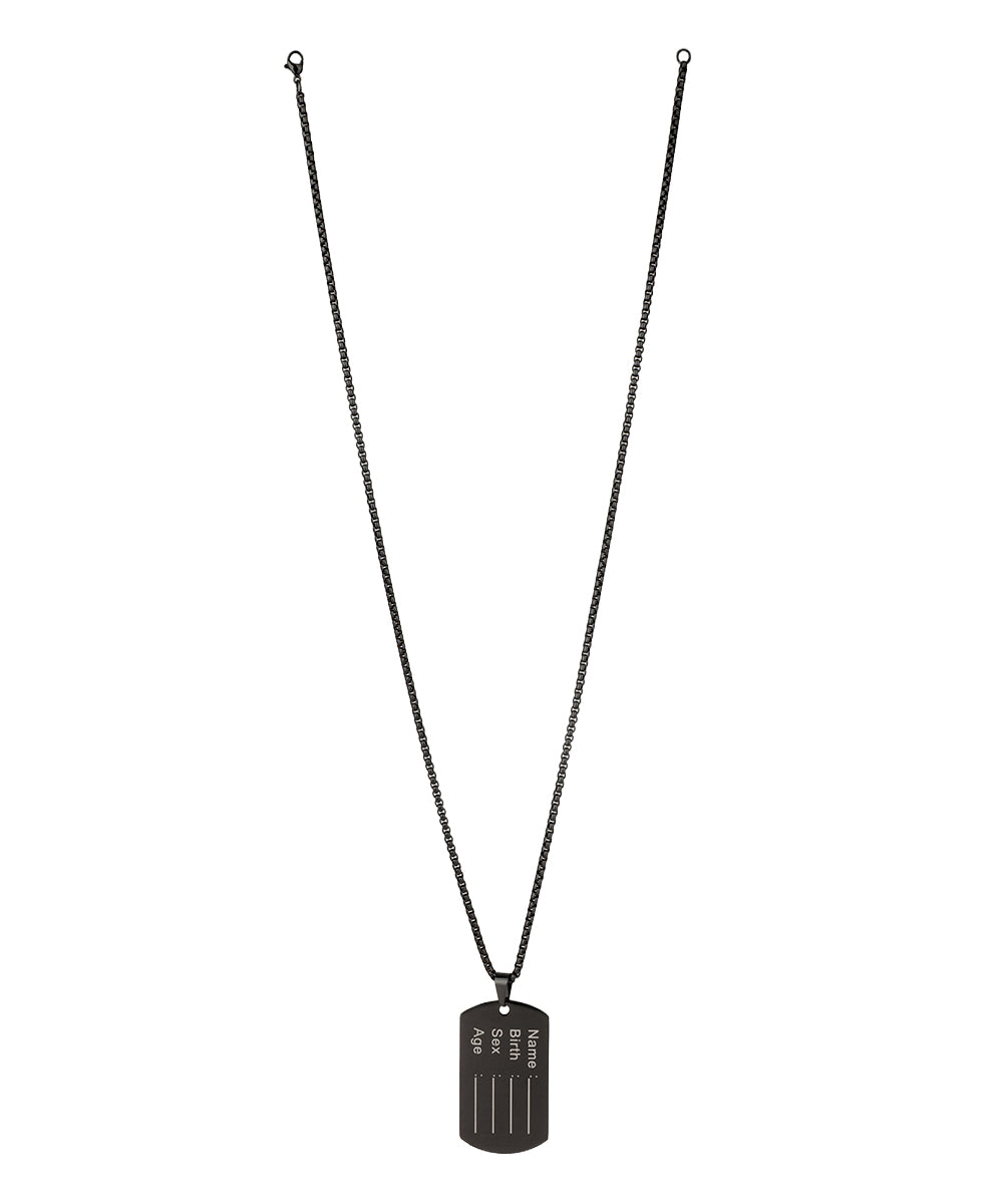 ID Tag Pendant Necklace | Stylika
