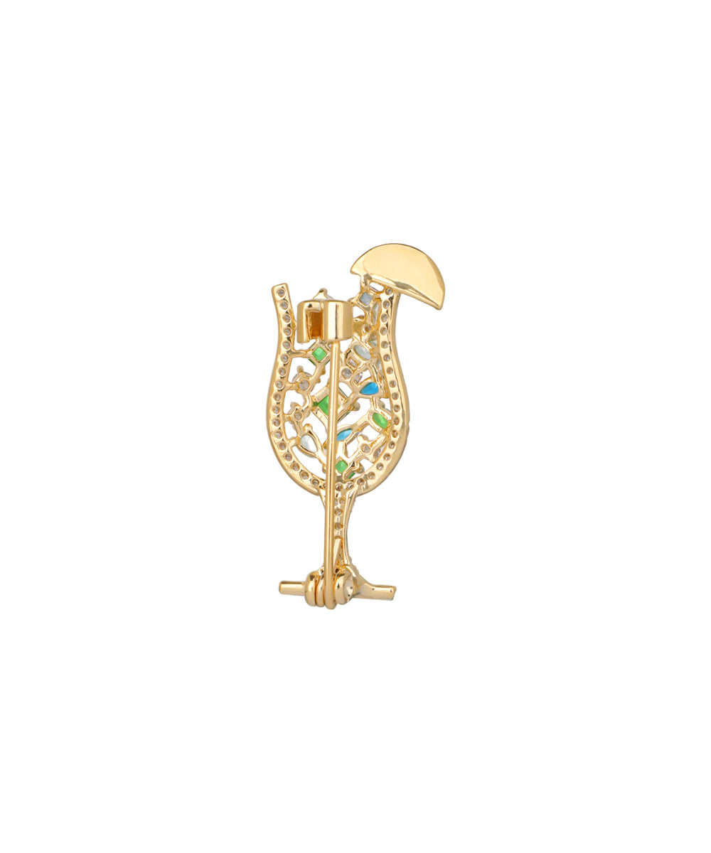 Cocktail Glass Brooch | Stylika