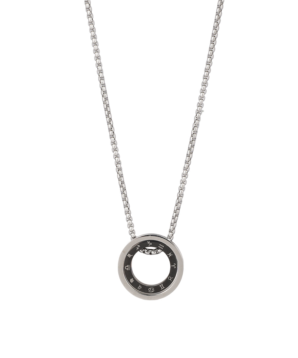 Dual-Tone Bearing Pendant Necklace | Stylika
