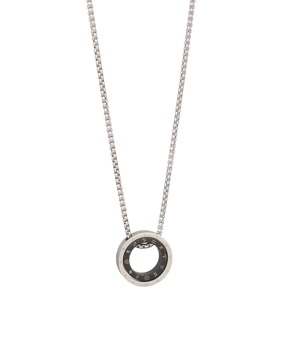 Dual-Tone Bearing Pendant Necklace | Stylika