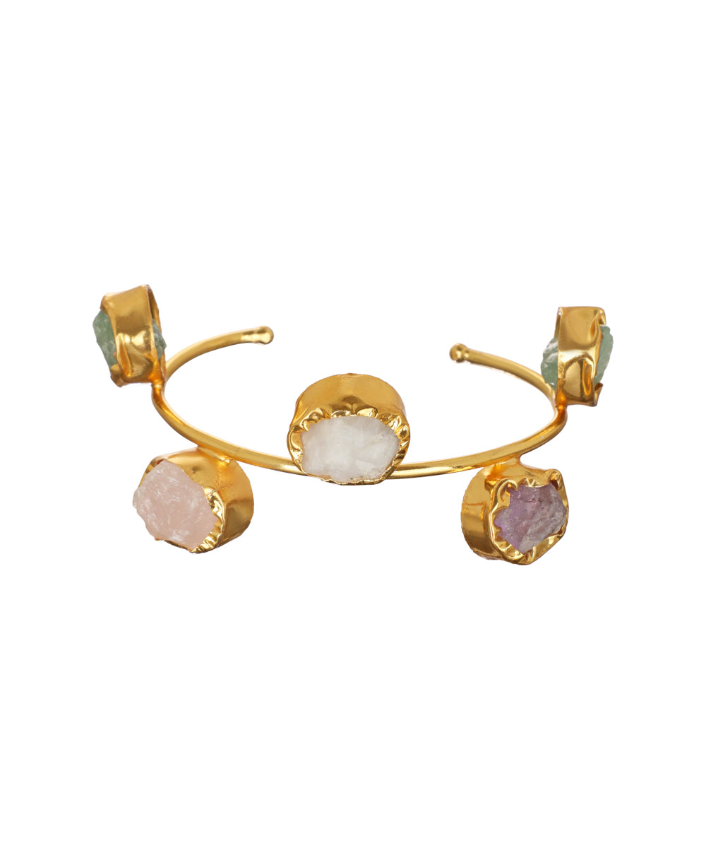 Five Stone Open Cuff Bracelet | Stylika