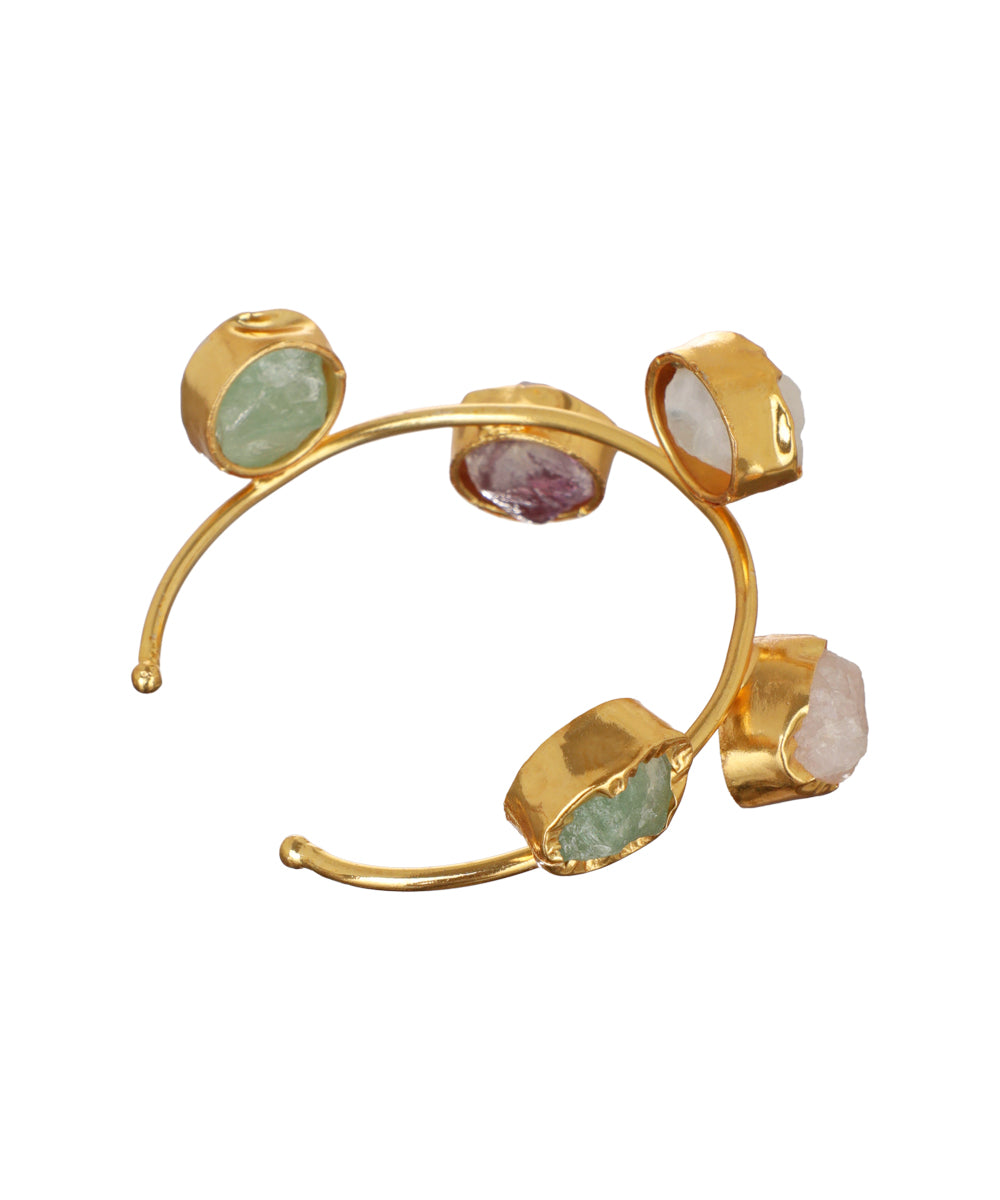 Five Stone Open Cuff Bracelet | Stylika