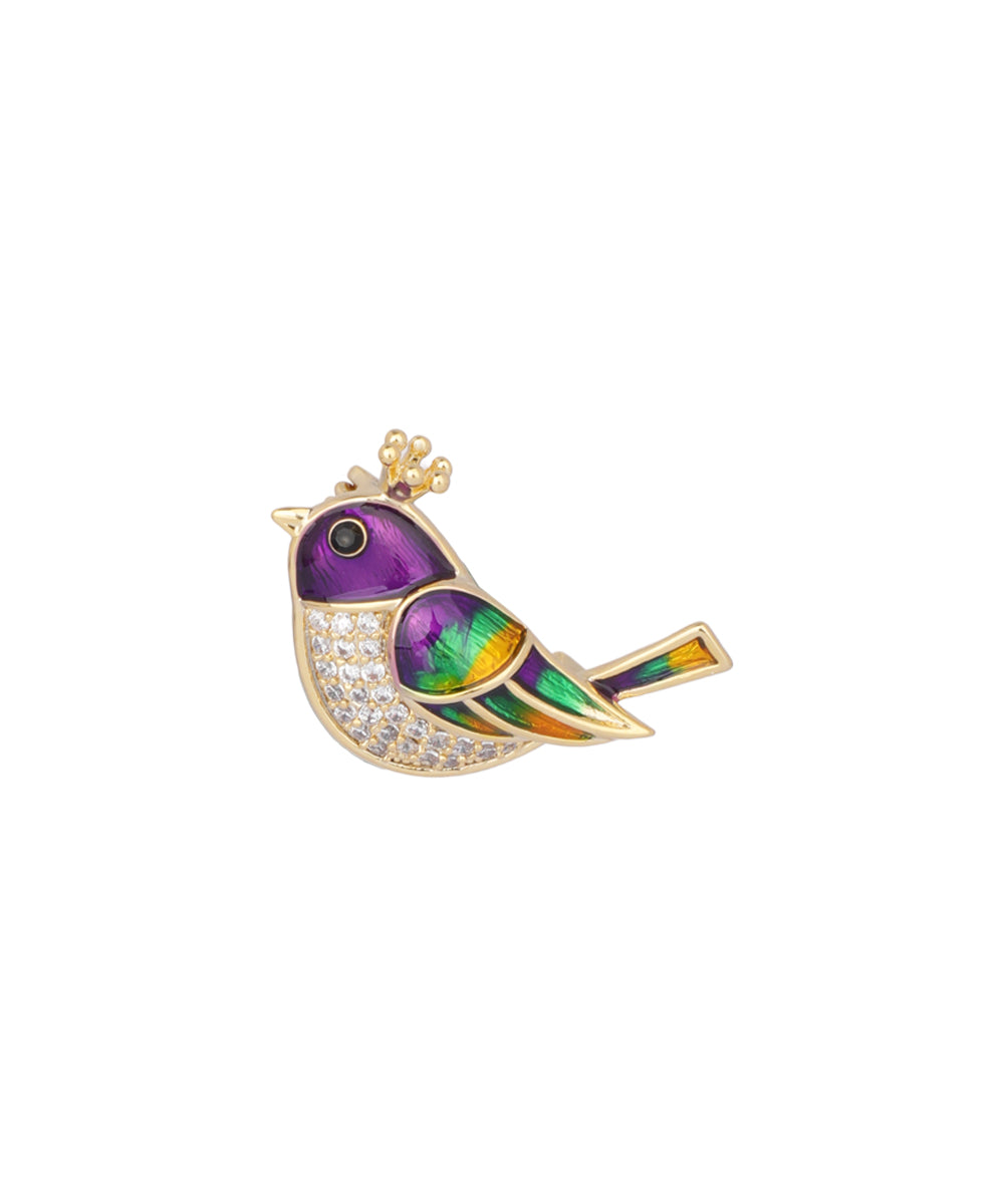 Bird Decorative Enamel Style Brooch | Stylika