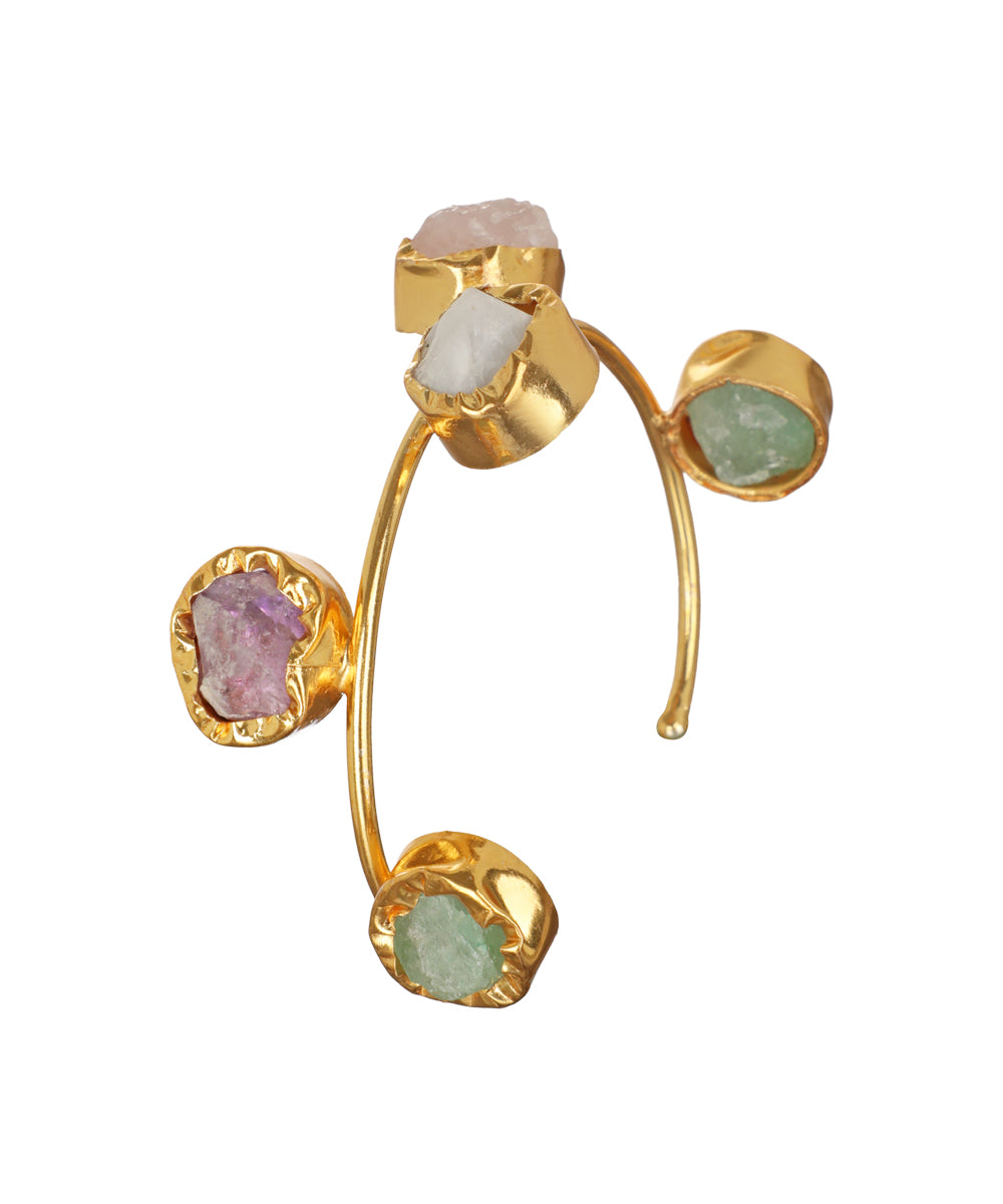 Five Stone Open Cuff Bracelet | Stylika