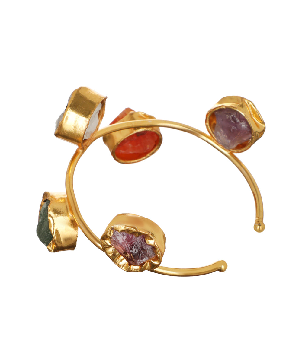 Five Stone Open Cuff Bracelet | Stylika